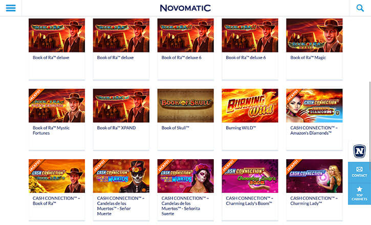 Novomatic games
