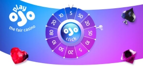 Spin the wheel for a prize at PlayOJO Casino!