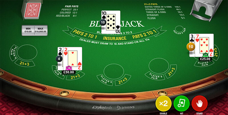 Blackjack table