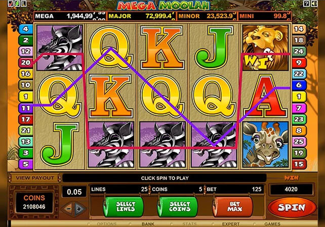 Mega Moolah Screenshot