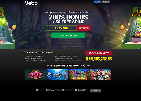 Yebo Casino Bonus